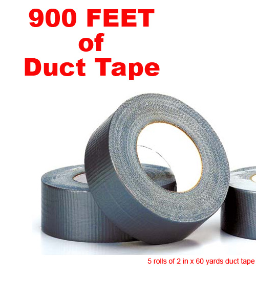 5 Pack of Duct Tape - 900 Feet of Duct Tape