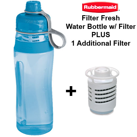 Rubbermaid Filter Fresh Water Bottle w/ Extra Filter