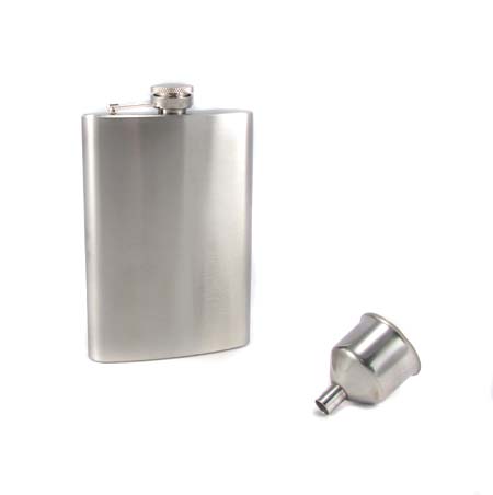 Stainless Steel Flask and Funnel Set