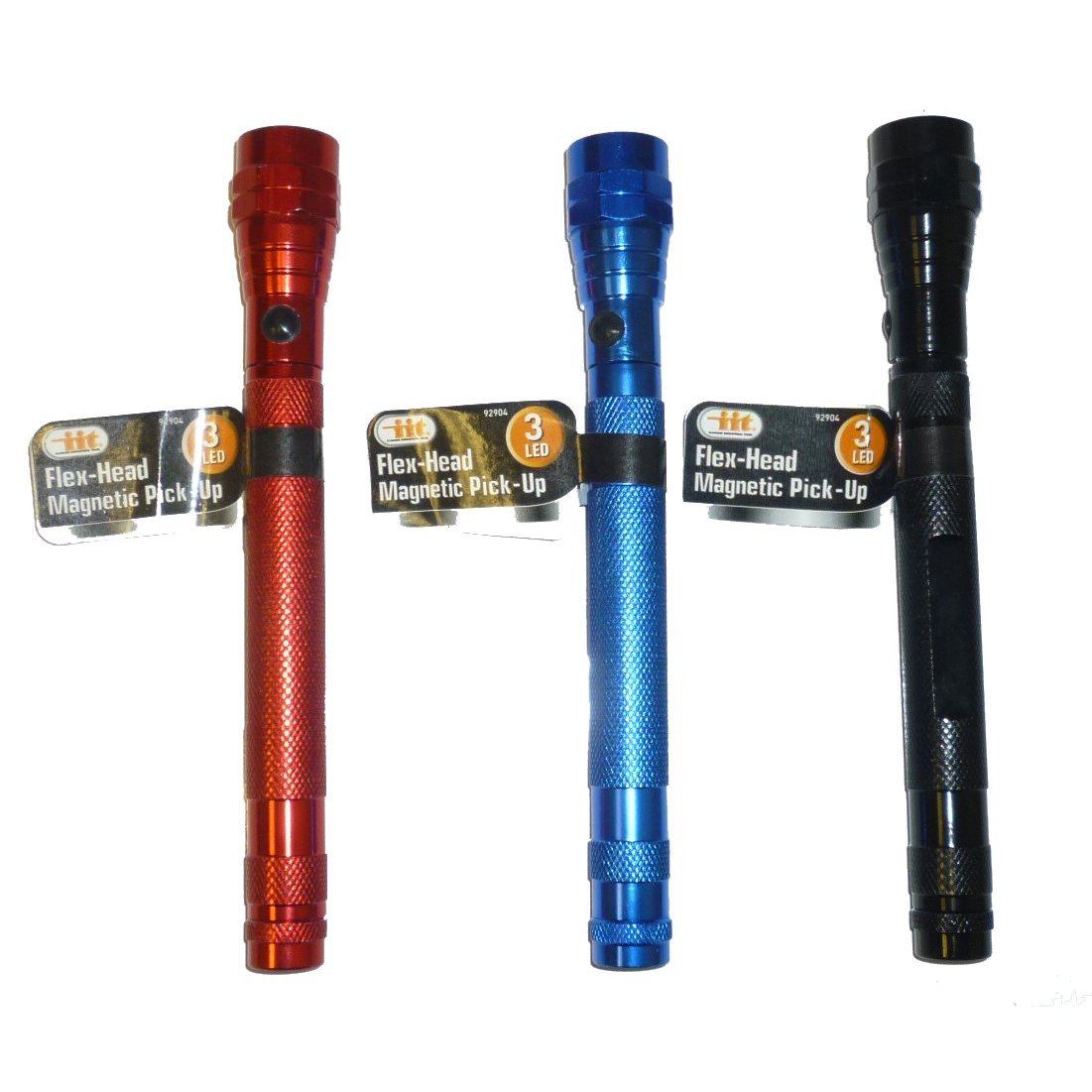 Telescoping 3 LED Flex-Head Flashlight Magnetic Pickup Tool