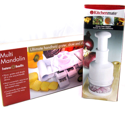 Multi Mandolin & Food Chopper Kitchen Set - Chop, Cut, Slice & Dice Your Way To Faster Meals!- SHIPS FREE!
