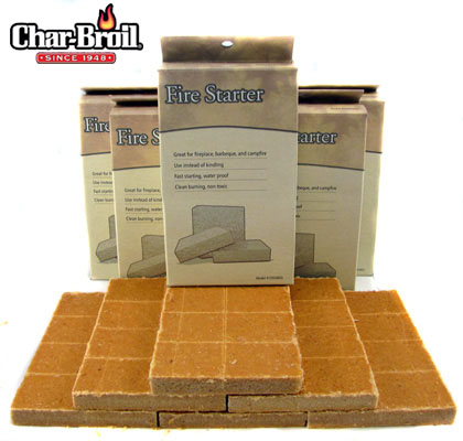 Char-Broil Instant Waterproof Fire Starter Bricks - 144 Total Bricks!