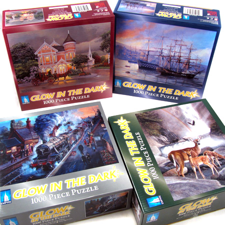Glow-in-the-Dark 4 Puzzle Set - 1000 pc. Each!