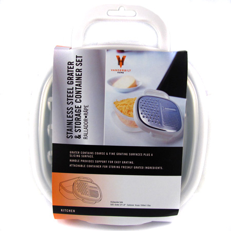 Stainless Steel Grater w/ Air Tight Storage Container