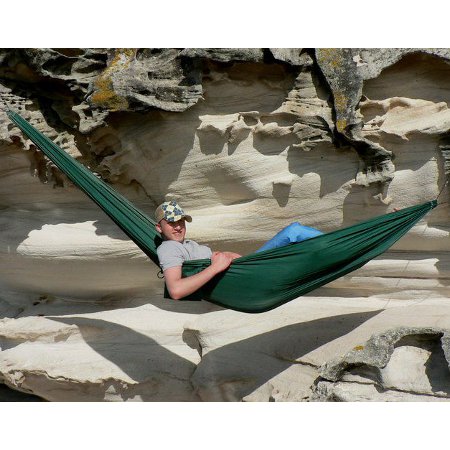Hammock Bliss Single Portable Hammock- Forest Green