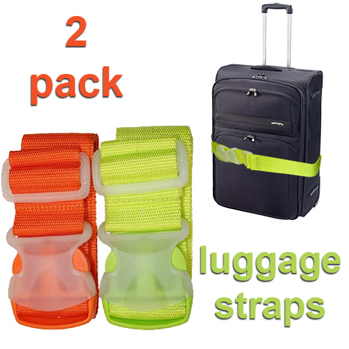 Heavy Duty Luggage Straps - 2 Pack