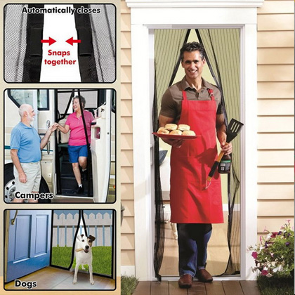 Magna Screen - The Instant Magnetic Screen Door! Enjoy the outdoors without the bugs getting in! SHIPS FREE!