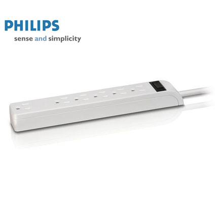 Philips 6 Outlet Power Strip with 3ft Cord