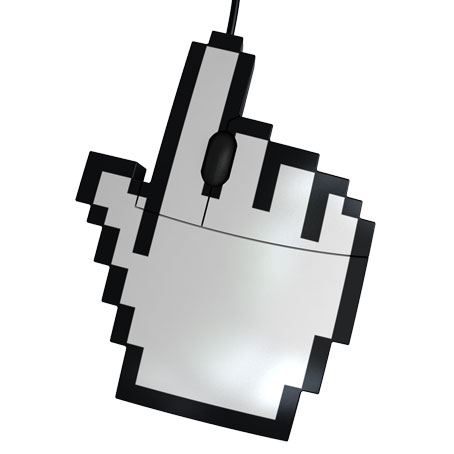 Pixel Mouse- Wired USB Optical 800dpi Mouse for Mac & PC