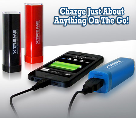 Xtreme 2600mah Power Stick Battery Bank - Charge Stuff On The Go! - SHIPS FREE!