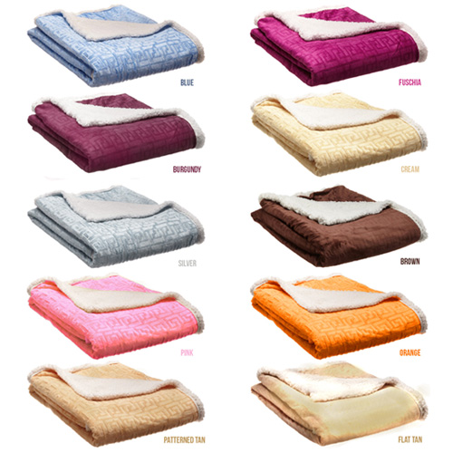 Northpoint Pantheon Sherpa Throw Blanket - Choose From 10 Different Styles