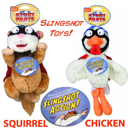 Stunt Pilots Sling-Shot Dog Toys