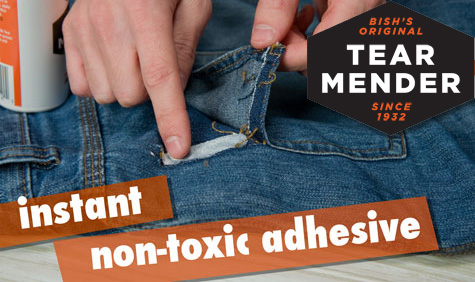 2 Pack - Tear Mender Instant Fabric and Leather Adhesive - Instant, Permanent, and Non-Toxic Fabric Glue! 2 Pack - Tear Mender Instant Fabric and Leather Adhesive - Instant, Permanent, and Non-Toxic Fabric Glue!