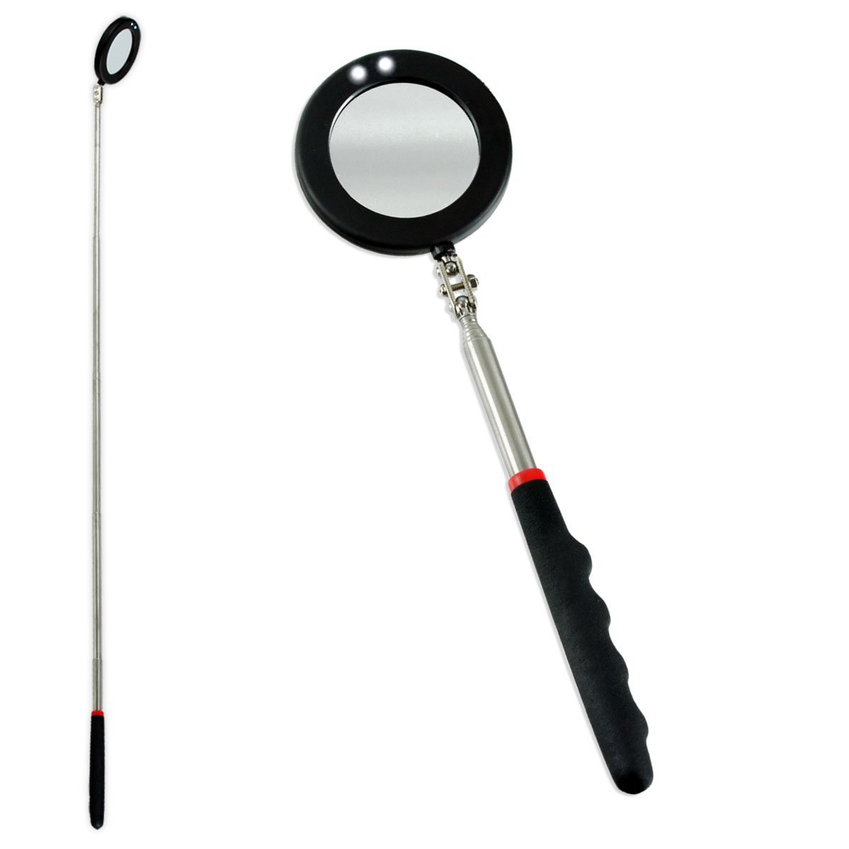 2 LED Telescoping Mirror- View Hard to Reach Areas With Ease!