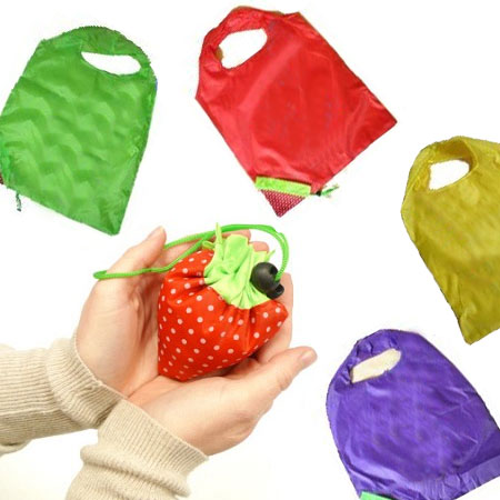 5 Fruit Tote Bags - Full Size Tote That Squishes Into a Little Piece of Fruit!