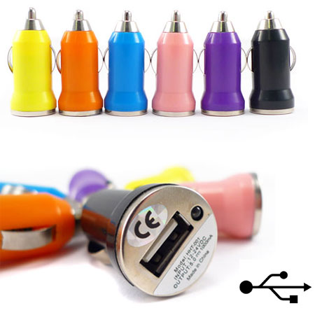 USB Car 12 Volt Lighter Receptacle - Random Color
