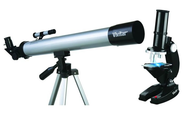 Telescope and Microscope Combo Set - Explore the Sky and Small Organisms
