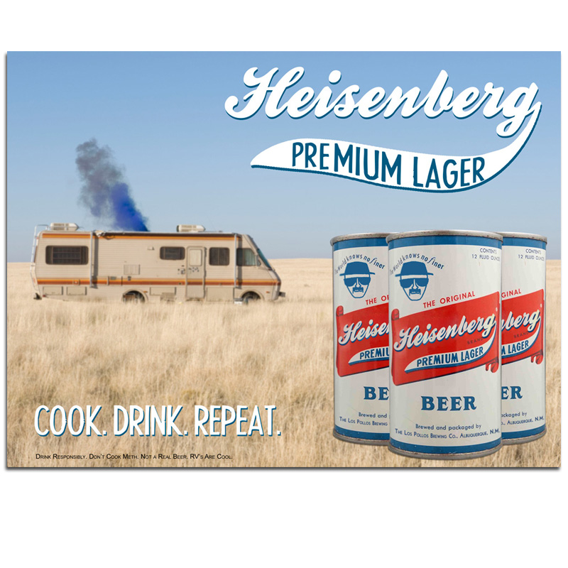 Heisenberg Beer (Breaking Bad Inspired) - Available as a Poster or ...