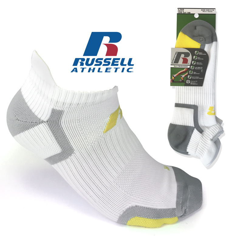 4 Pairs of Russell Sport Performance Low Cut Sock with Tab 13 Deals