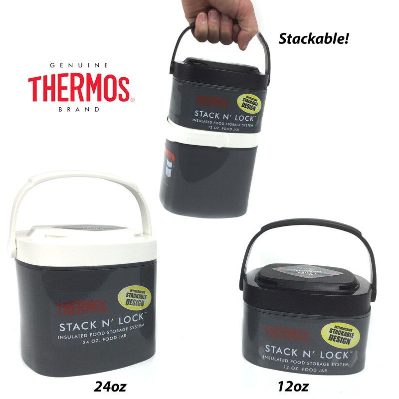 Thermos Stack N' Lock Insulated Food Storage System 2 Sizes Available
