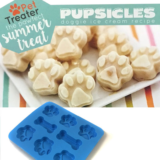 Dog Treat Silicone Mold With Pupsicles Doggie Ice Cream Recipe Magnet - 13 Deals
